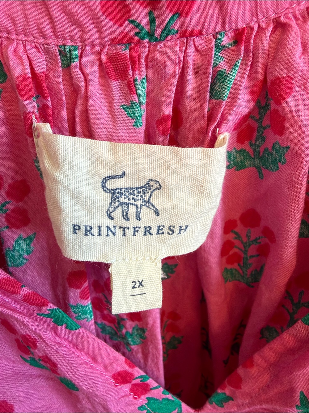 Printfresh Pink Floral Peasant Blouse - Picture 10 of 16